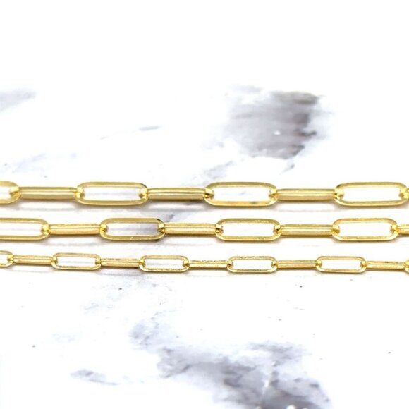 14K Yellow Gold 4 MM Lobster Claw 7.25-inch Specialty Chain Minimalist Bracelet - Picture 5 of 10